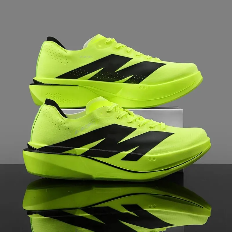 Men Carbon Plate Running Shoes Breathable Mesh Women Athletic Sneakers Cushion Sport Trainers Outdoor Marathon Jogging Footwear