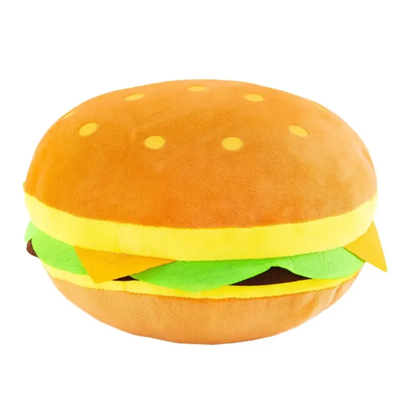 30Cm Hamburger Throw Pillow Creative Simulation Cushion for Sofa Bedroom Car Office Decorative Cushion Soft Comfortable Gift