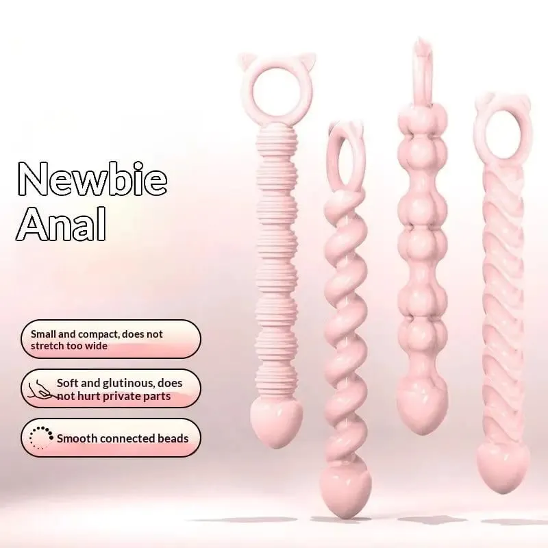 S-Beads Soft Anal Plug Anus Toys Big Balls Silicone G-Spot Stimulating Butt Plugs Adult Sex Couple Sexy — image 2