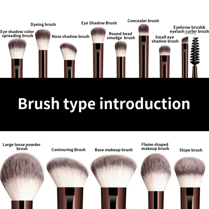 13 pcs Makeup Brush Set Dense Bristles Aluminum Alloy Handle Suitable for All Skin Types