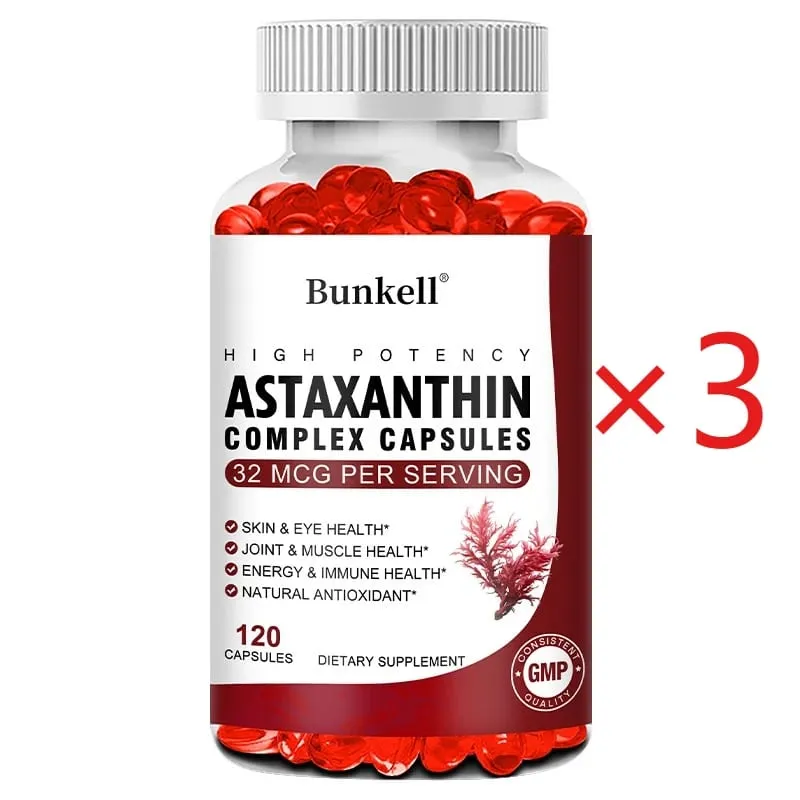 Huile de krill antarctique 120 mg astaxanthine 32 mcg capsules (EPA DHA) soutiennent l'immunité des articulations et de la peau, santé cardiovasculaire