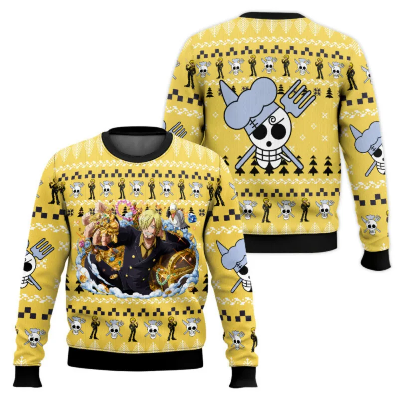 Fantasy chainsaw Christmas Carnival Unisex Sweater Santa Claus Sweater 3D Sweater Autumn and Winter Premium Clothing
