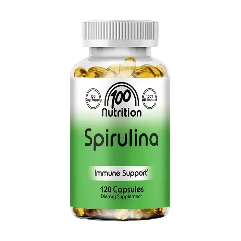 Organic Spirulina Capsules 700mg Supports Detoxification Immune Cardiovascular Health & Energy Antioxidant Vegan Non-GMO — image 9