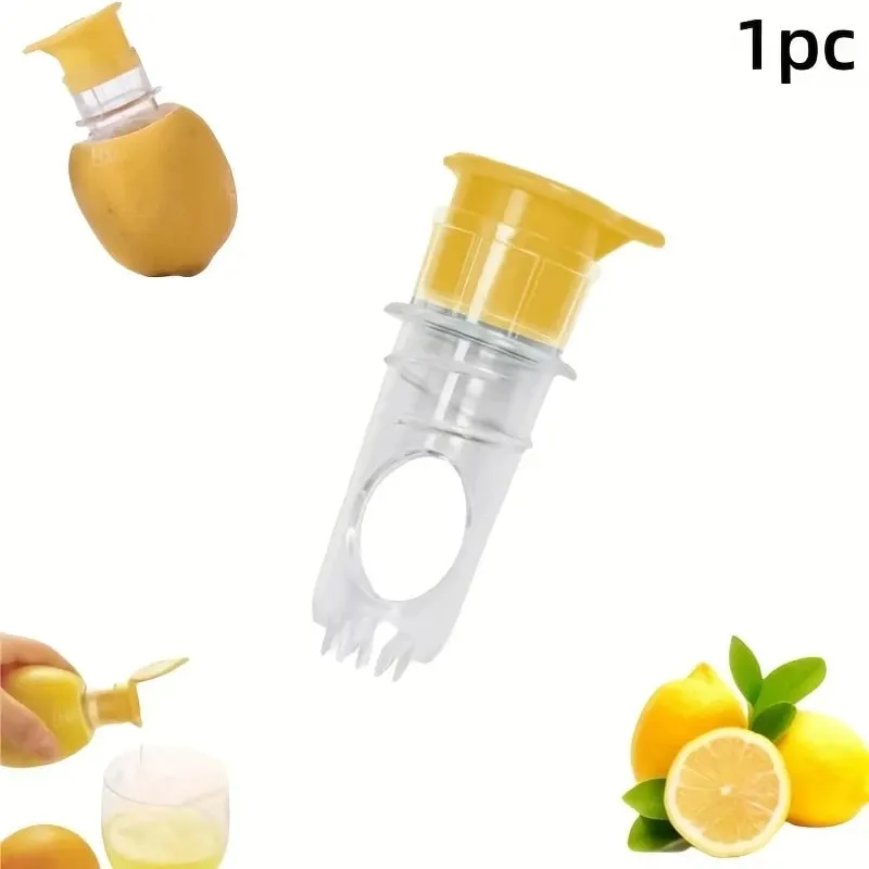 1/2pcs Lemon Mini Squeezer Portable Lemon Juicer With Lid Squeeze Lime for Cocktails Easy Juice Extractor Freshness Preserving