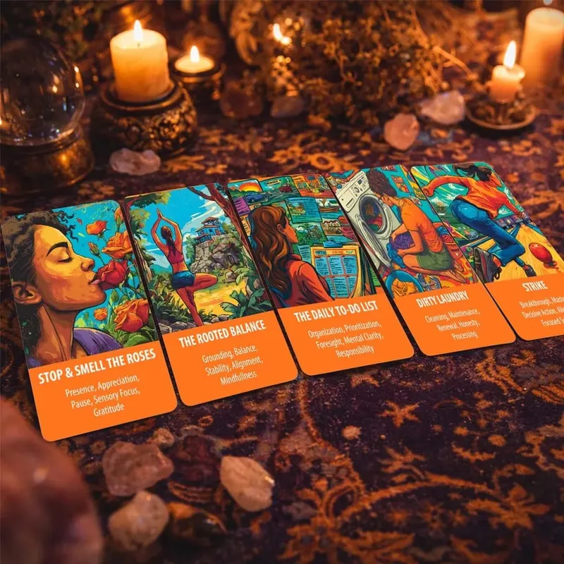56 Cards The Daily Rhythms Oracle Deck 13x8 Cm Build Inner Connection Understanding Life Changes Card Game Spiritual Insight