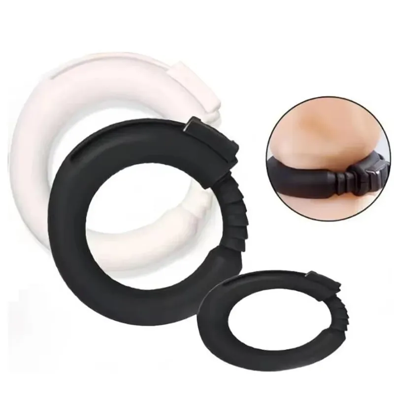 Male Adjustable Silicone Penis Cock Ring Enhancer Prolonging Ejaculation Foreskin Corrector Lock Semen Cockrings Sex Toys