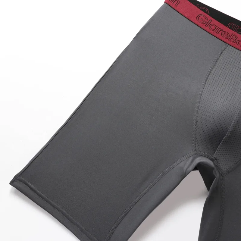 4 Pieces Mixed Colors Quick-Dry Long Leg Boxer Briefs Underpants Underwear For Home And Sports Hight Quality Male Panties Pants