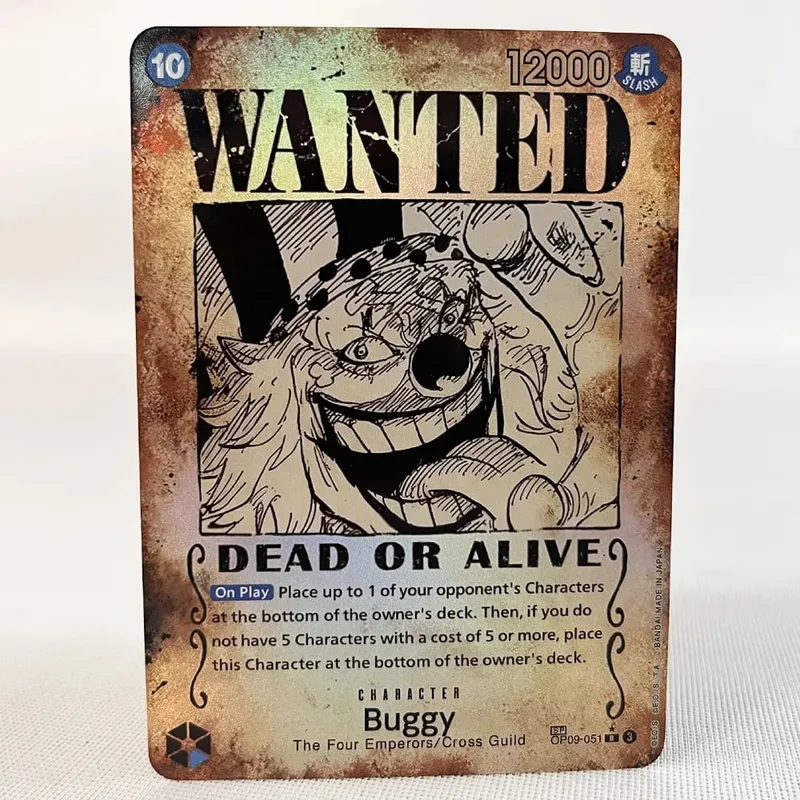 ONE PIECE Retro Wanted Poster Style Proxy Game Card Luffy Buggy Shanks Ace Anime OPCG/PTCG Card / Collection Trading Card