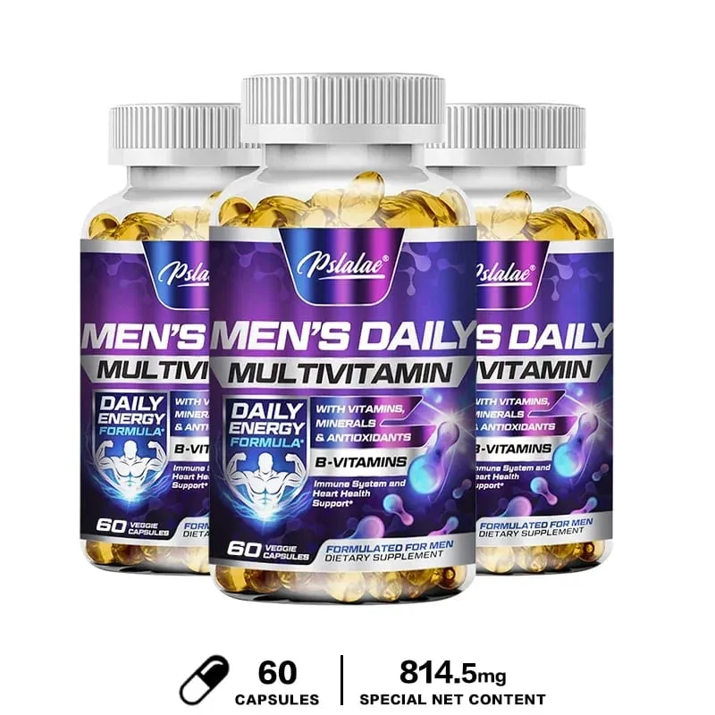 Men's Multivitamin Supplement-Daily Multivitamins and Nutrients To Support A Healthy Active Lifestyle Energy Heart Brain Health