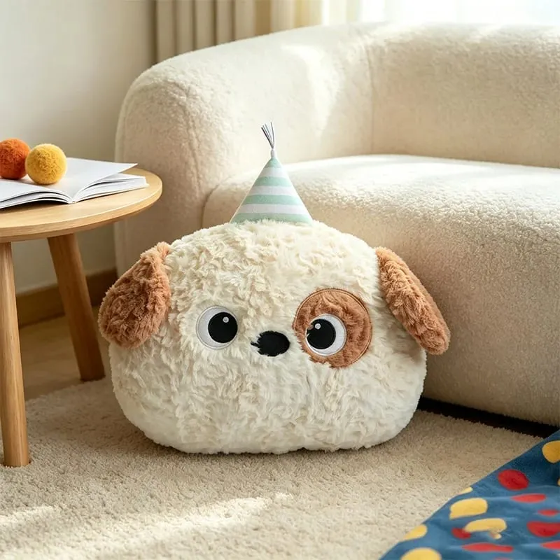 Cute Cartoon Animal Plush Pillow Soft Fluffy Pig Frog Cat Fox Sheep Kawaii Stuffed Cushion For Sofa Bedroom Home Decor Gift