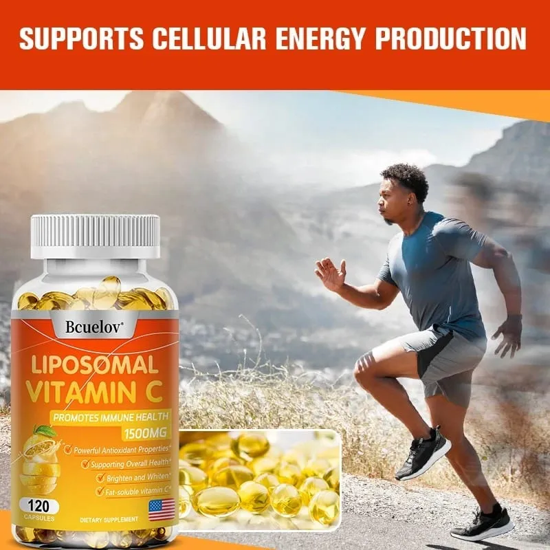 Liposomal Vitamin C - Promotes Collagen Production Supports Skin Immune Health Powerful Antioxidant Energy Supplement — image 3