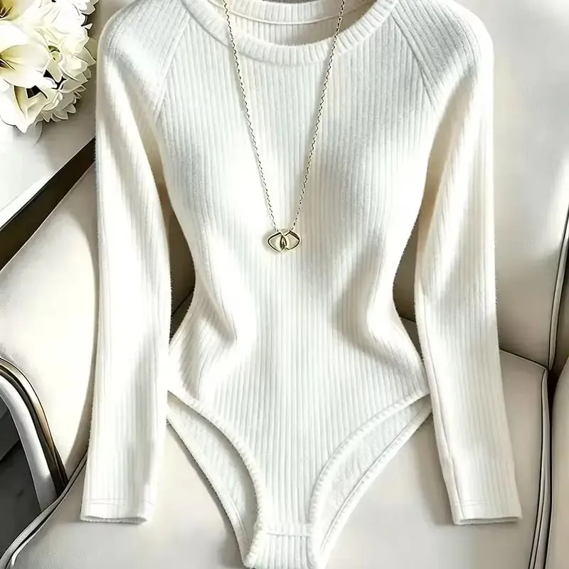Y2K Ladies Rib Knit Halter Bodysuits 3 Pack Criss Cross Front Hollow Out Contrast Binding Sleeveless Stretchy Skinny Basic Layer