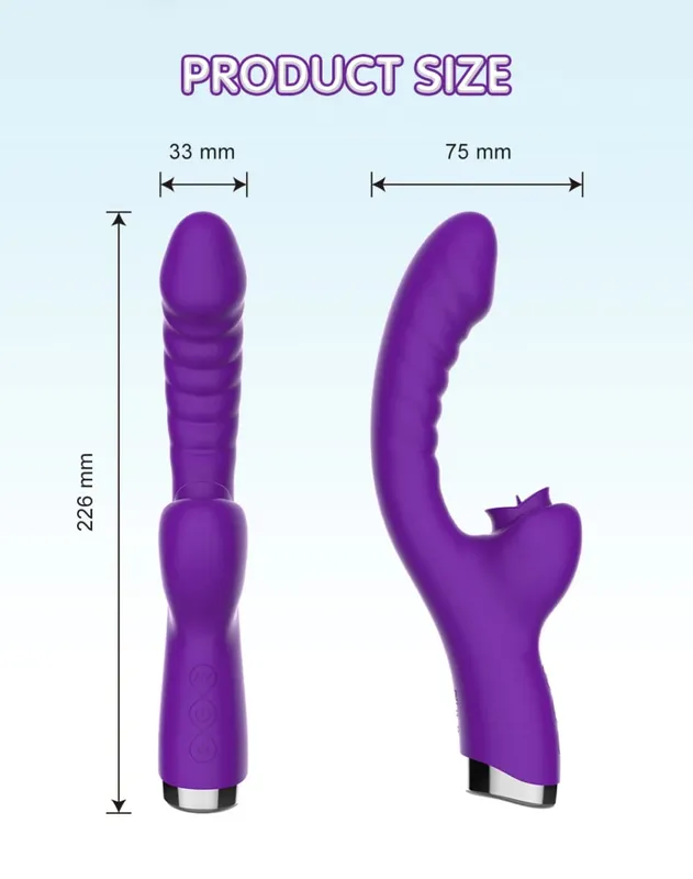 Dildo Vagina Massage Wand G-Spo Licking Clitoral Vibrator Female Sex Toy Clitoris Stimulate Tongue Vibrator Adult Women Sex Toy