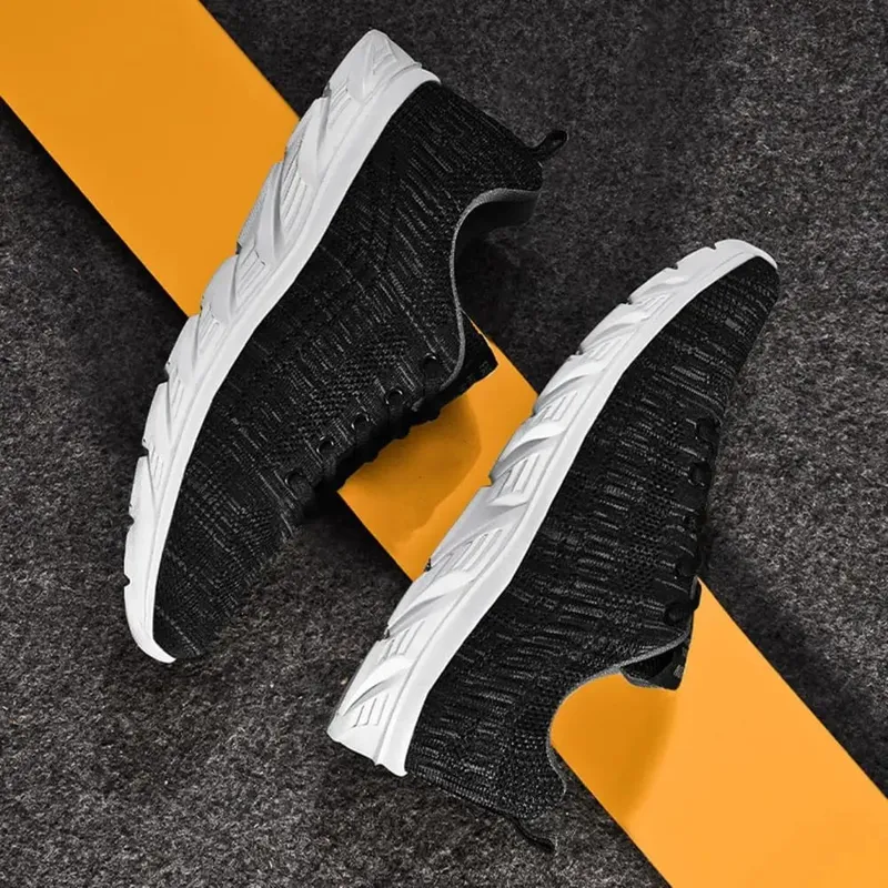 Wide Toe Box Men Shoes Men's Wide Width Mesh Sneakers Casual Sport Shoes for Travel Work Lightweight Flat Lace-up Mountaineering