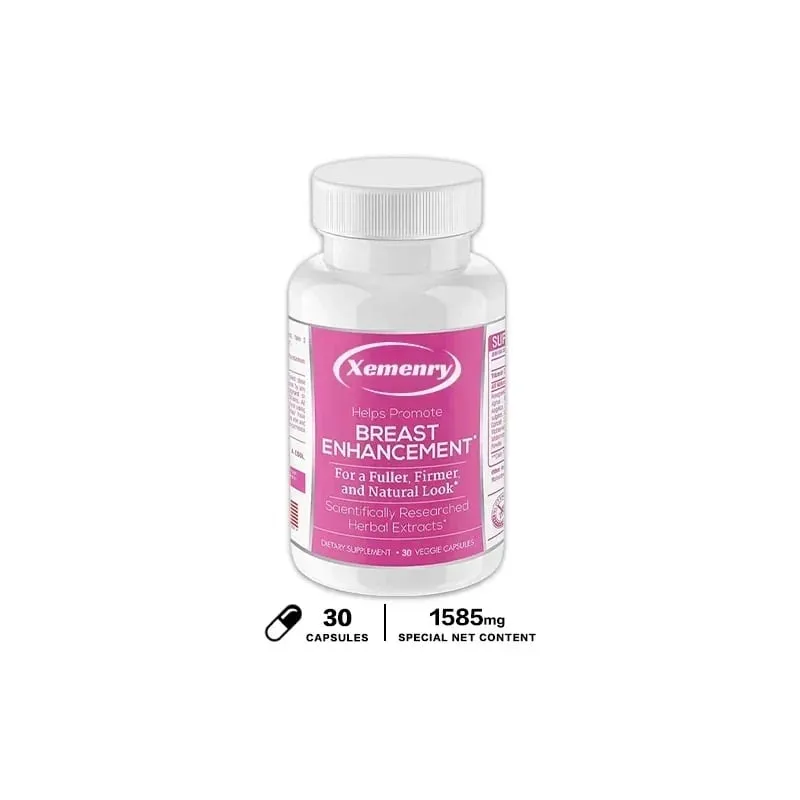 Supplement voor borstvergrotingscapsules - Vitamine C Fenegriek Angelica Chasteberry - Voller formaat Heldere huid Gelukkiger humeur