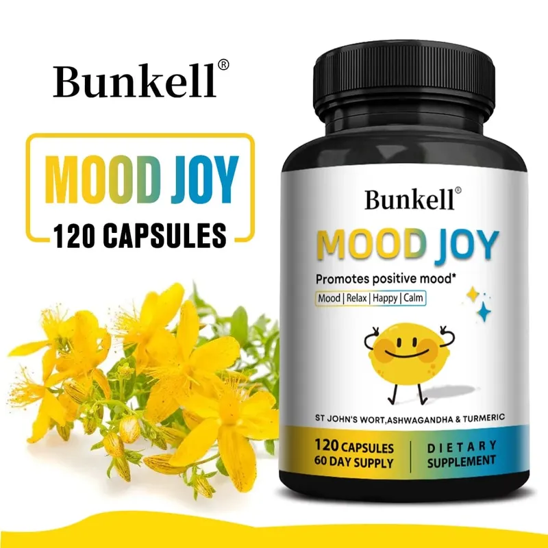 St. John's Wort Complex with Ashwagandha & Turmeric - Mood Stress Relief Calm Relaxation Mental Health & Sleep Support