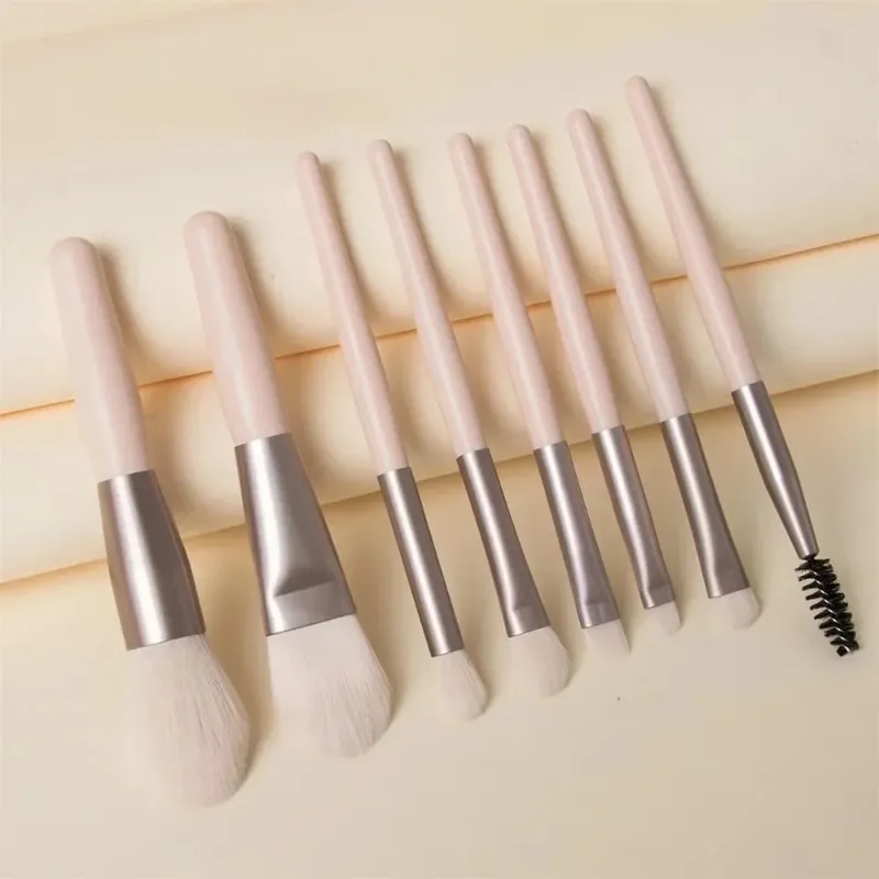 8pcs/bag Soft Fluffy Makeup Brushes Set for Cosmetics Foundation Loose Powder Eyeshadow Kabuki Blending Makeup Brush Beauty Tool