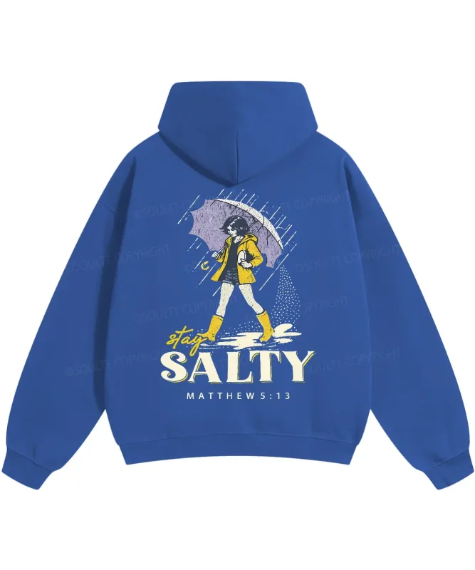 Stay Salty Manga Printed Hoodies Harajuku Christianity Matthew 5:13 Streetwear Fall Fleece Hooded Pullover Men Women Clothing — image 8