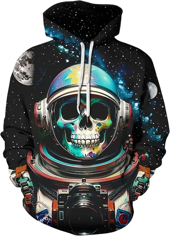 Mens Graphic Hoodies Unisex Novelty Print Hoodie, 3D Pattern Pullover Sweatshirt With Pocket, Long Sleeve Warm Graphic Hoodie Me