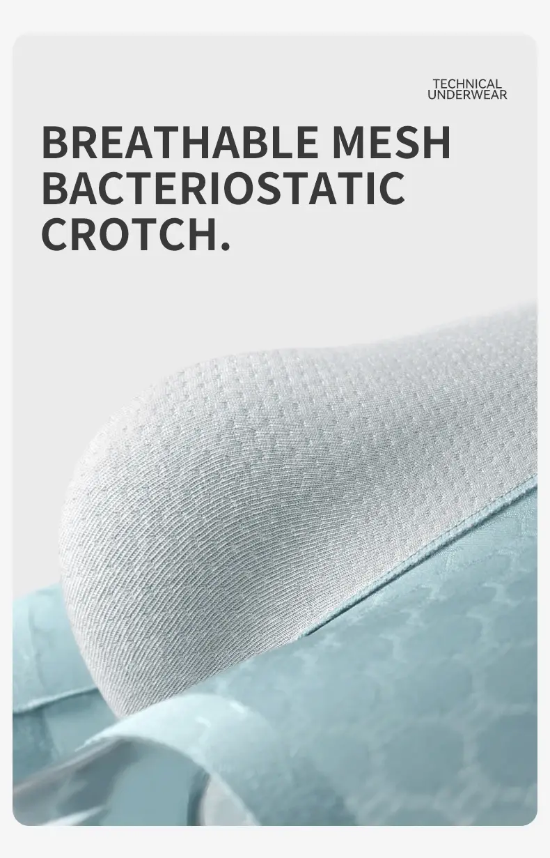 MiiOW 3 Chiếc Liền Mạch Ice Silk Nam Quần Lót Boxer Mùa Hè Lưới Thoáng Khí Quần Lót Nam Kháng Khuẩn Quần Lót Nam Võ Sĩ Quần Đùi