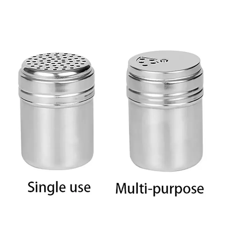 Multi-purpose Stainless Steel Seasoning Jar Salt Sugar Bottle Rotating Cover Spice Pepper Shaker Spice Jar Kitchen Gadgets — image 8