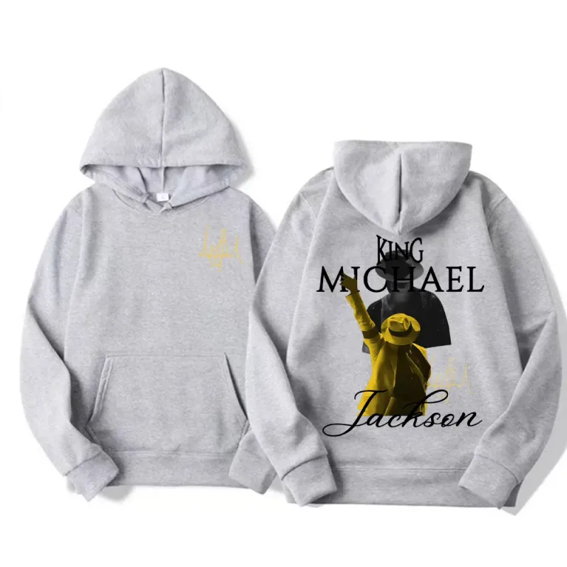 King of Pop Michael Jackson Tour Sweatshirts Men's Clothing Vintage High Street Hoodies Male Casual Long Sleeve Pullovers Hoodie