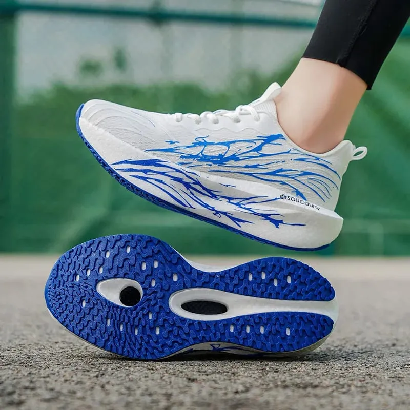 Marathon Men Running Shoes Lightweight Women's Comfortable Athletic Nonskid Sneakers Carbon Board Speciality Sports Breathable