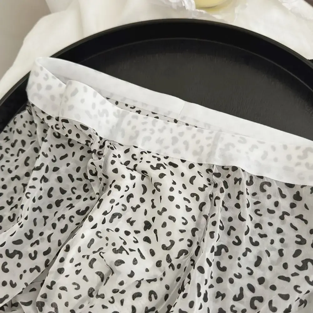 Fashion Manipis na Ice Silk Boxer Briefs na See Through Stripe Leopard Print Boxers Nakakahinga ng Seamless Cool Feeling Underpants Araw-araw