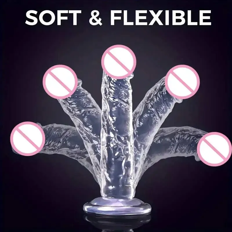 ราคาถูกสุดนุ่มสมจริงผู้หญิงเร้าอารมณ์ Anal Big Dildo ดูดถ้วย Jelly Dick เพศของเล่น Soft Clitori ช่องคลอด Masturbators อวัยวะเพศชาย