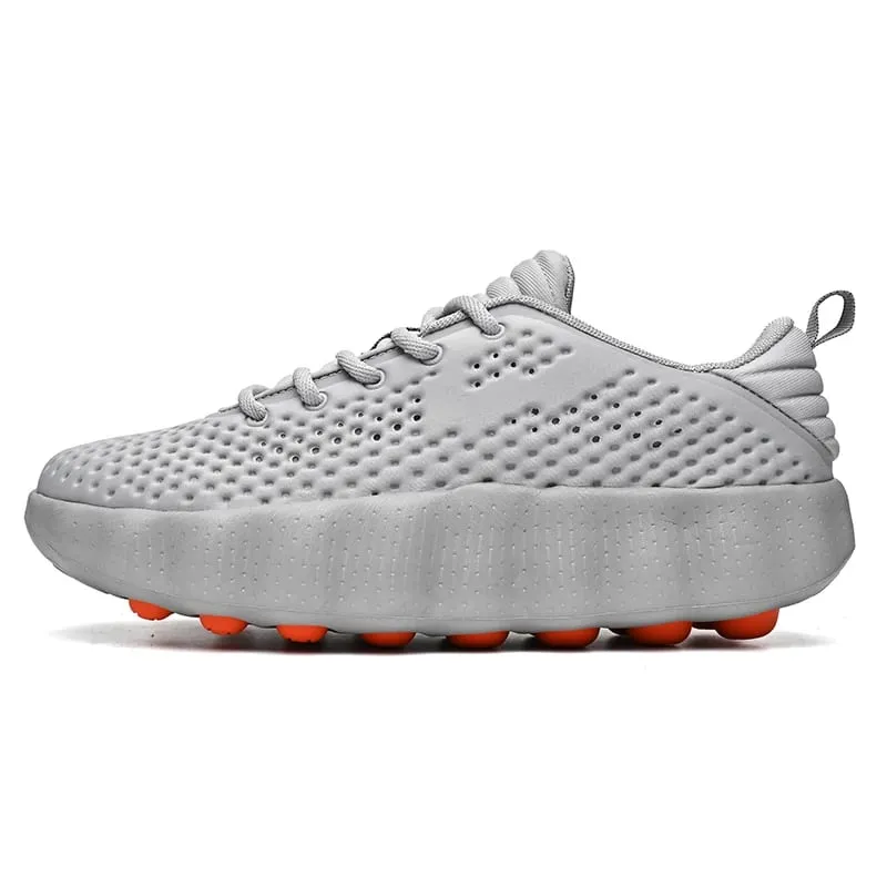 Men's Comfortable Casual Sneakers with Foot Sensing Massage Technology Women's Sports Breathable Lightweight Training Shoes