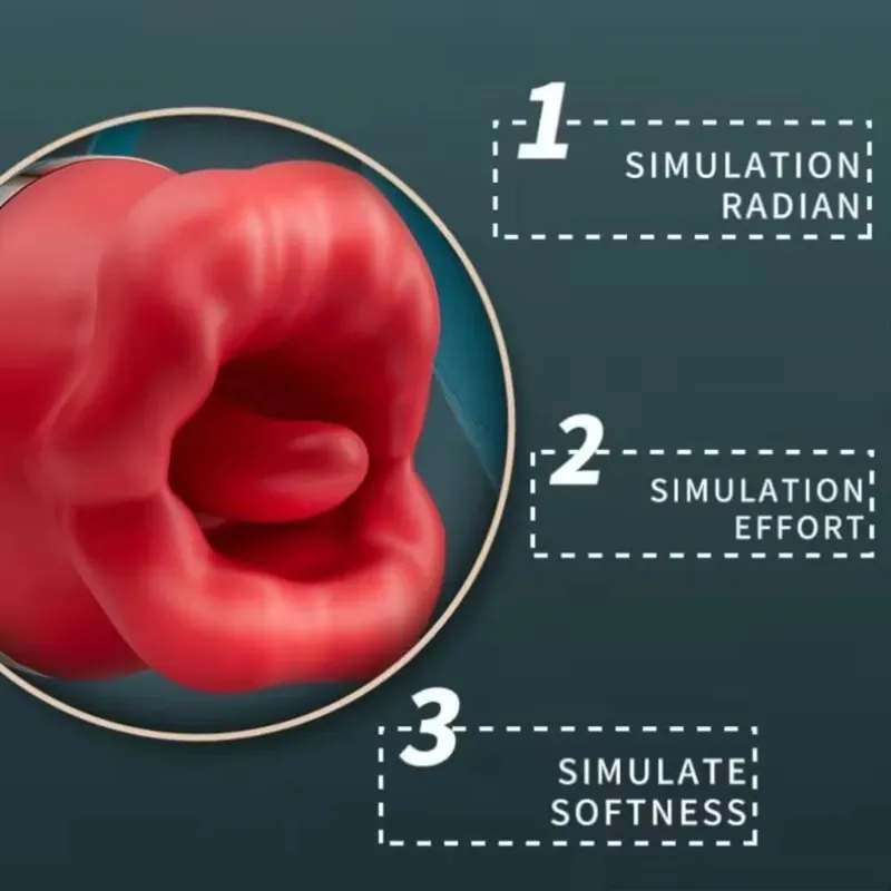 2in1 Clitoral Licking Rotating G Spot Vibrator Clit Tongue Dildo Vaginal Vibrating Stimulator Adult Sex Toys for Women — image 2