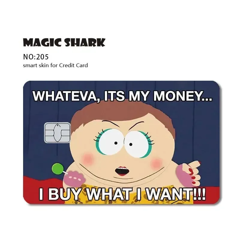 Magic Shark Meme Poke Dog Matte PVC Shockproof Sticker Film Skin Cover for Debit Credit Bank Card No Fade — image 20