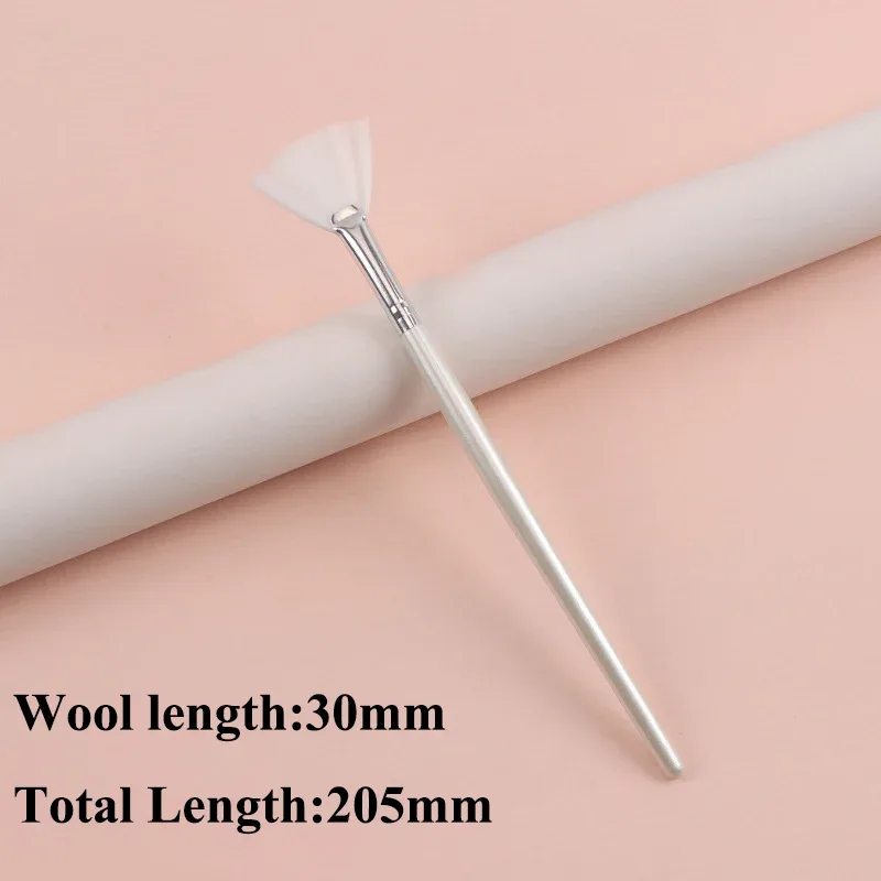 Praktikal na Facial Brushes Fan Makeup Brushes Portable Mask Brush Mga Cosmetic Tool para sa Babae Flexible Facial Soft Mask Applicator — image 17