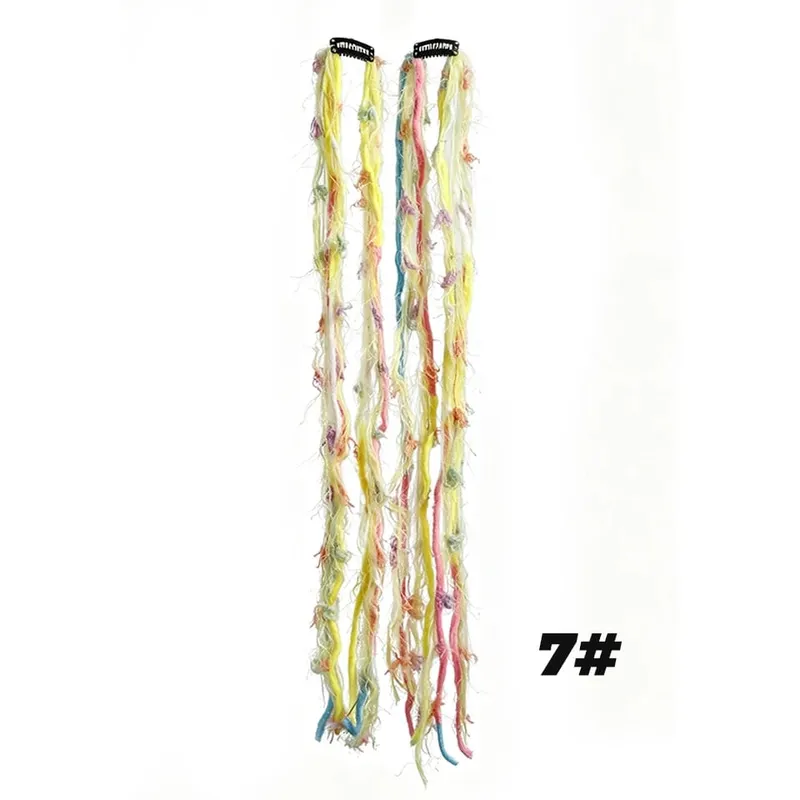 Plush Maillard Colored Long Tassel Headband Bohemian Hair Accessory Suitable for Women's Parties