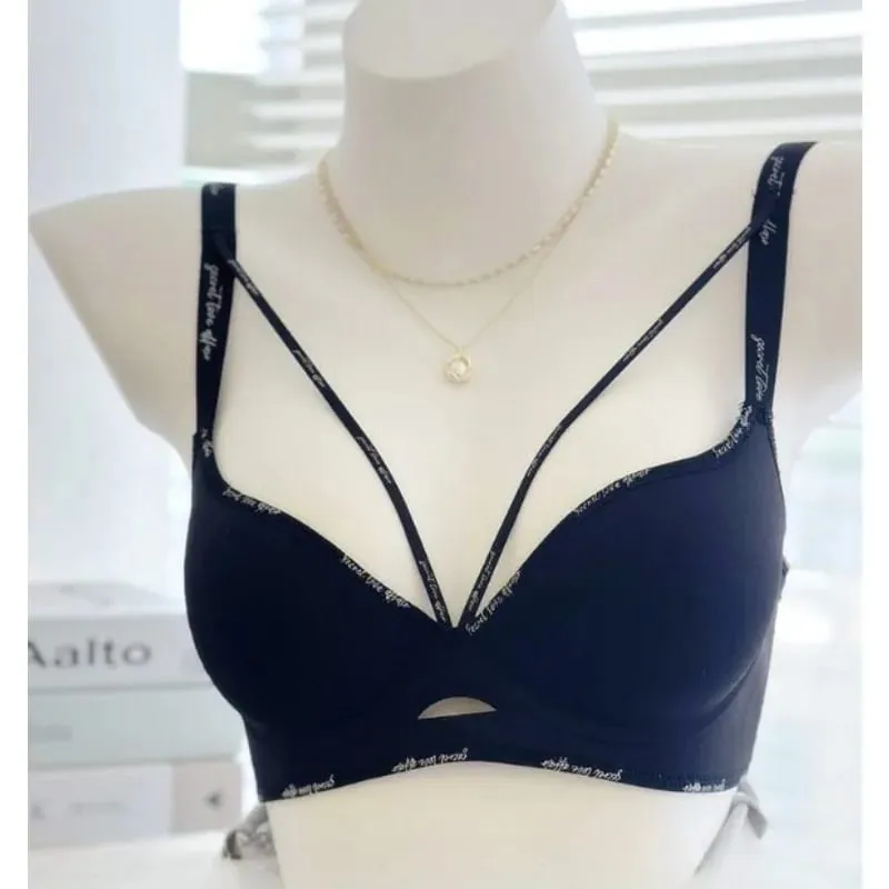 Stylish Leopard Print Seamless Wireless Lingerie Thin Comfortable Gather Small Breast Pretty Breast Shape Casual Wear Soft S-XL