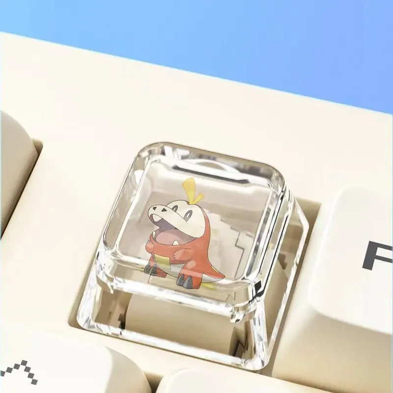 Cross mechanical keyboard personalized anime keycap single Charmeleon Blastoise Eevee transparent cartoon keycap