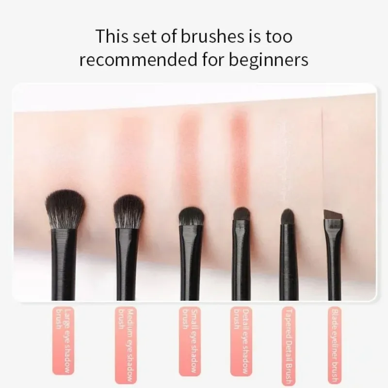 Professional Eyes Makeup Brushes Set Soft Bristles Eyeshadow Eyeliner Eyebrow Contour Brush Women Facial Beauty Cosmetic Tools