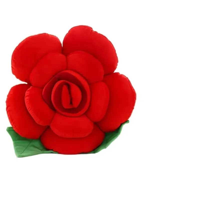 New Large Rose Shaped Pillow Simulated Plush Sofa Flower Cushion Colorful Car Interior Cushion Home Decor — image 9