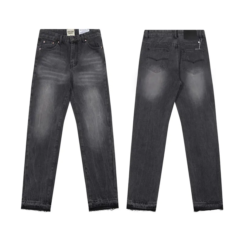 Denim Bell-bottoms Washed And Worn Patchwork Jeans