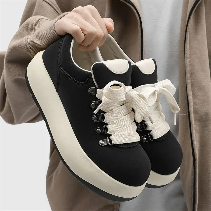 High Quality Men's Chunky Sneakers Skate Shoes Oversized Toe Casual Sneakers Comfortable Platform Shoes Footwear for Students
