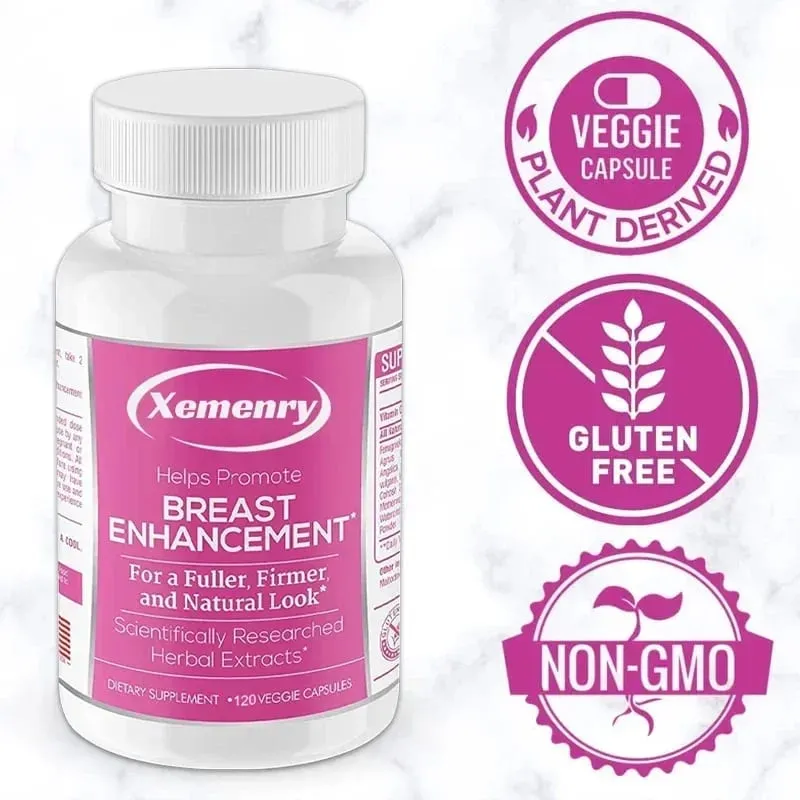 Supplement voor borstvergrotingscapsules - Vitamine C Fenegriek Angelica Chasteberry - Voller formaat Heldere huid Gelukkiger humeur — image 6