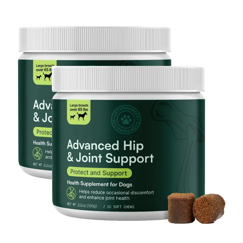 Advanced Dog Hip and Joint Supplement for Small & Medium Breeds Dog - Glucosamine Chondroitin Omega 3 MSM Green Lipped Mussel