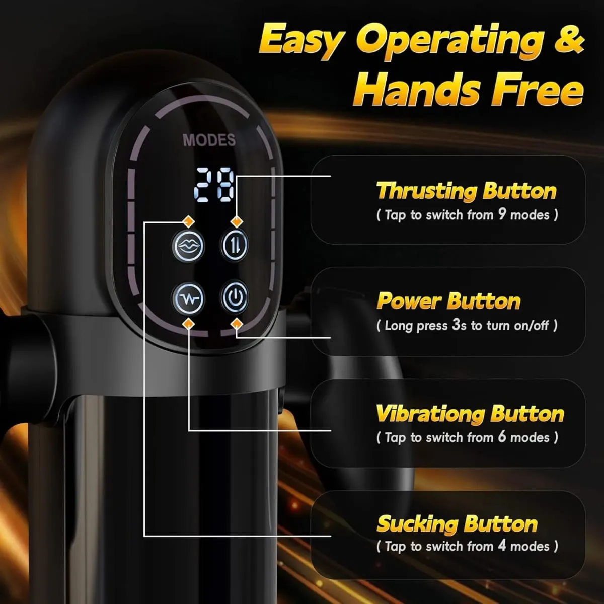 Automatic Male Masturbators Masturbation Cup Powerful Vacuum Sucking Blowjob High Speed Thrusting for Men Sex Machine Sex Toys
