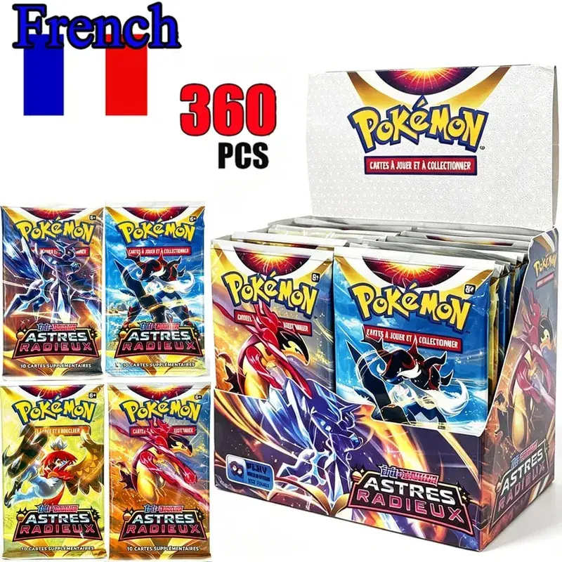 English French Spanish Pokémon Cards Game CROWN ZENITH SILVER TEMPEST Lost Origin Brilliant Stars Carte Pokémon Collection Toys