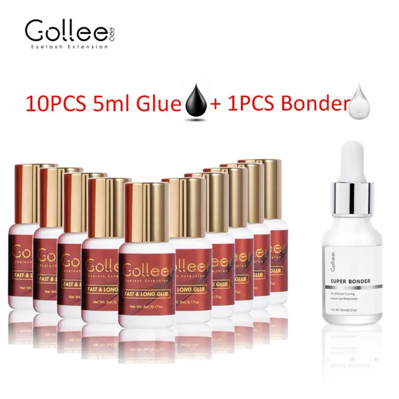 Gollee Professional Eyelash Glue Eyelash Extension Fast Drying Long Strong Lash Glue False Eye Lash Adhesive