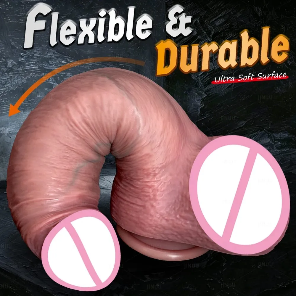 Χοντρό Dildos Ρεαλιστική σιλικόνη Strapon Dildo Γυναικεία σεξουαλικά παιχνίδια Αυνανισμός σημείου G Μεγάλο πέος Dick Strap σε πρωκτικό Dildo Λεσβίες 18+