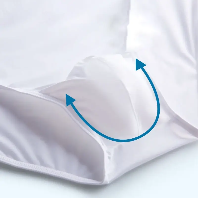 2 stücke Big Pouch Nylon Männer Unterwäsche Slips Eis Seide Männlichen Nahtlose Unterhosen Low-Taille Dünne Höschen Plus größe