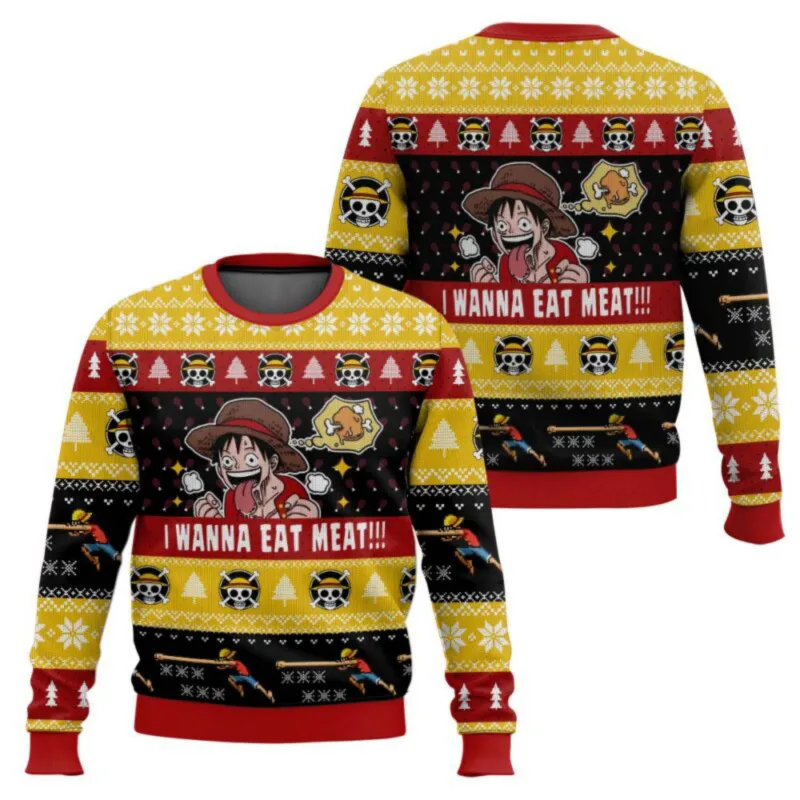 Fantasy chainsaw Christmas Carnival Unisex Sweater Santa Claus Sweater 3D Sweater Autumn and Winter Premium Clothing