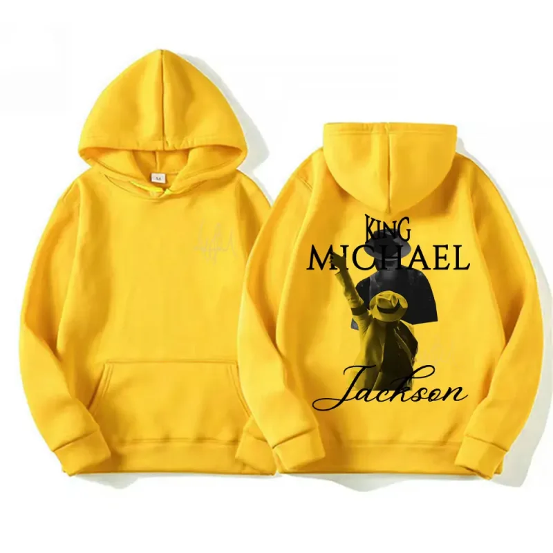 King of Pop Michael Jackson Tour Sweatshirts Men's Clothing Vintage High Street Hoodies Male Casual Long Sleeve Pullovers Hoodie