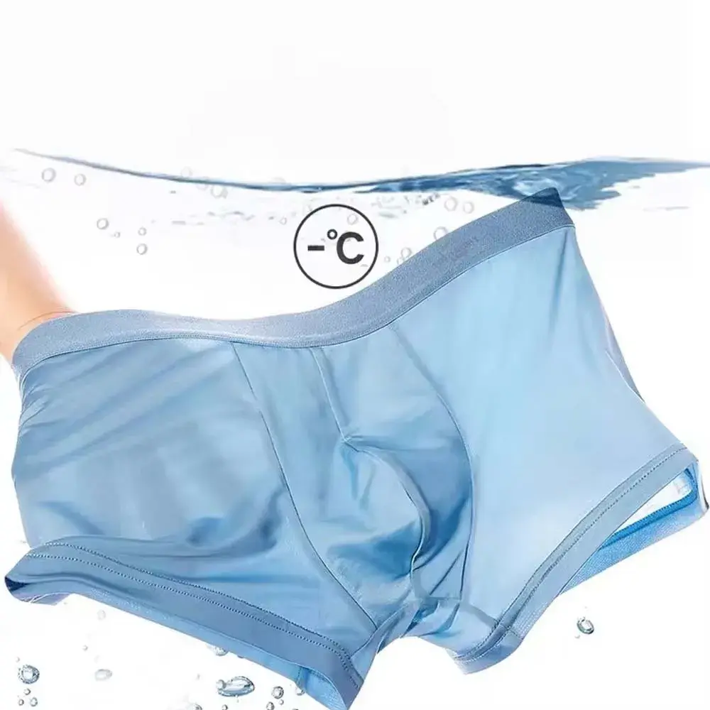 5Pcs Man Underwear Summer Quick-Dry Cooliing Men Briefs Breathable Soft Touch Men's Clothes 3D U Pouch Men Boxer Briefs Panties — image 3